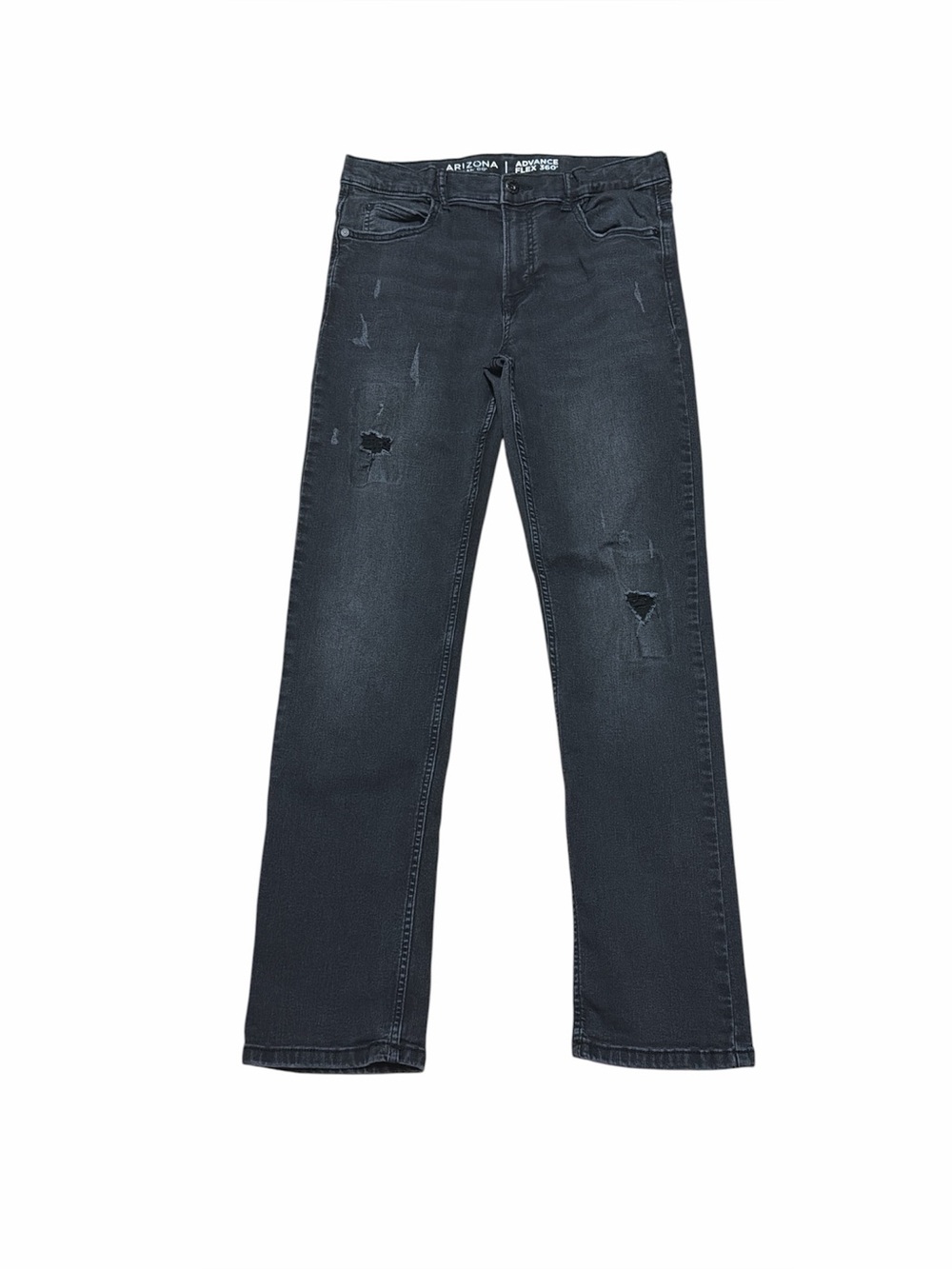 Arizona Advance Flex 360 Straight Leg Jeans Boys 18 Slim Fit Adjustable Waist